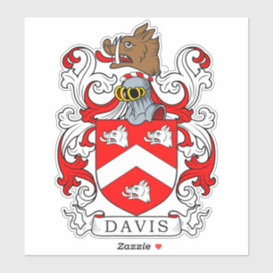 Sticker Davis Family Crest
