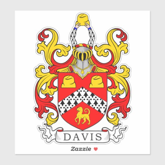 Sticker Davis Family Crest (Feuille)