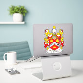 Sticker Davis Family Crest (Ordinateur portable sur le bureau)