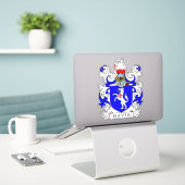 Sticker Davis Family Crest (Ordinateur portable sur le bureau)