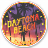 Sticker Daytona Beach Sunset Florida, Daytona Beach (Devant)