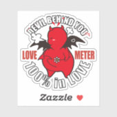 Sticker DBY's LOVE METER 100% (Feuille)