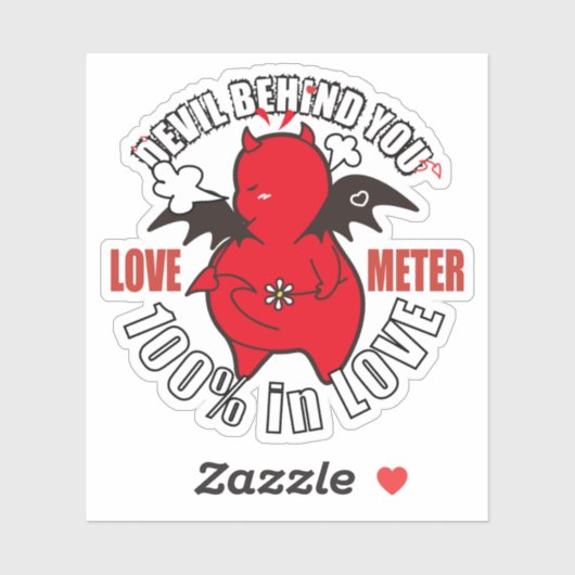 Sticker DBY's LOVE METER 100% (Feuille)