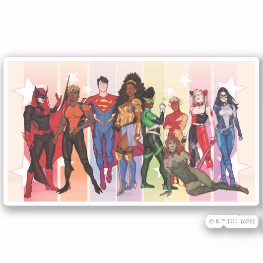 Sticker DC Pride Comic Cover 2022 Variant (Devant)