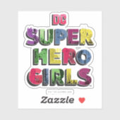 Sticker DC Super Hero Girls City Letters (Feuille)