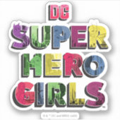 Sticker DC Super Hero Girls City Letters (Devant)