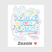 Sticker DC Super Hero Girls Fighting For Justice (Feuille)