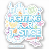 Sticker DC Super Hero Girls Fighting For Justice (Devant)
