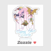 Sticker DC Super Hero Girls Skyline (Feuille)
