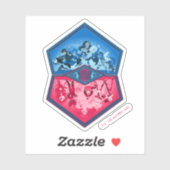 Sticker DC Super Hero Girls Teamwork Bataille (Feuille)