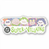 Sticker DC Super-Villains Cartoon Lineup (Devant)