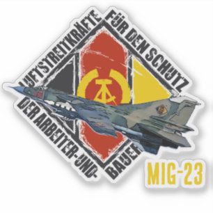 STICKER DDR MIG 23