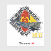STICKER DDR MIG 23 (Feuille)