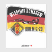 STICKER DDT MIG 29 (Feuille)
