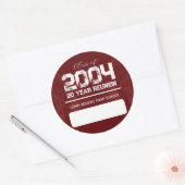 Sticker de 20 ans pour la réunion de l'école secon (Enveloppe)