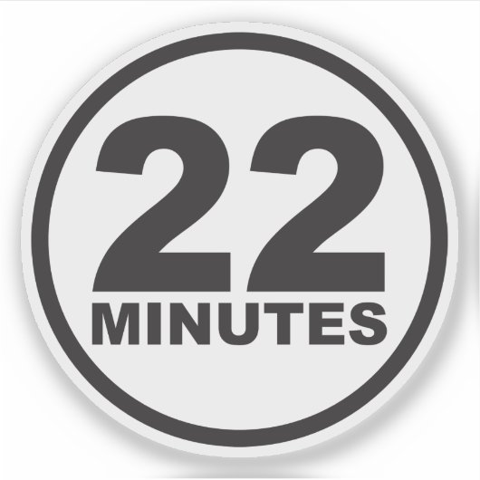 Sticker de 22 minutes (Devant)