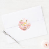 Sticker de Baby shower de lapin doux Favoriser Mer (Enveloppe)