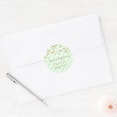 Sticker de Baby shower de  Mint Gold (Enveloppe)