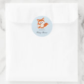 Sticker de Baby shower pour phoque Fox Blue (Sac)