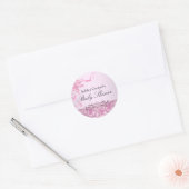 Sticker de Baby shower rose jolie (Enveloppe)
