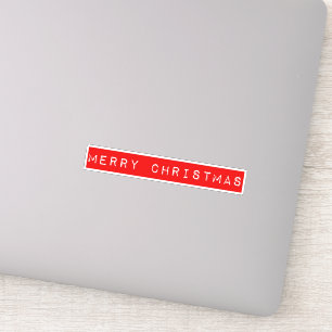 Sticker de bande rouge Joyeux Noël