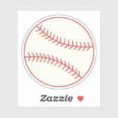 Sticker de baseball (Feuille)