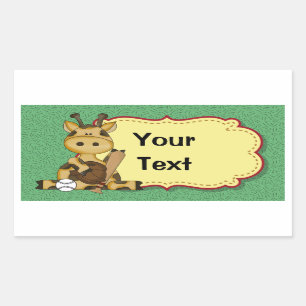 Sticker de baseball Giraffe