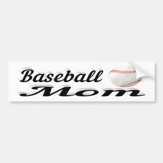 Sticker de baseball Maman Bumper (Devant)