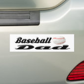 Sticker de baseball Papa Bumper (En voiture)