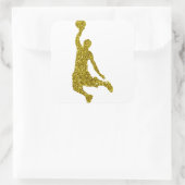 Sticker de basket-ball en or (Sac)