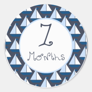 Sticker de bateau à voile 7 mois