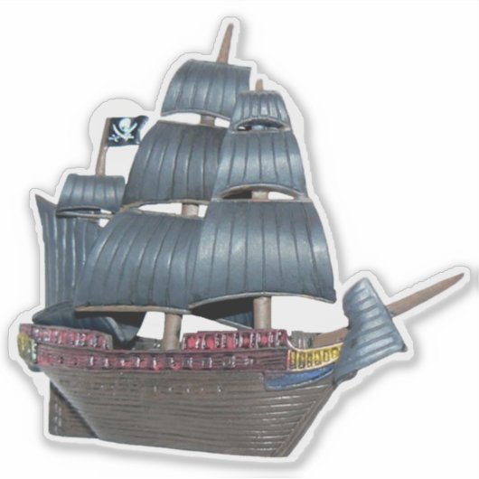 Sticker de bateau pirate (Devant)