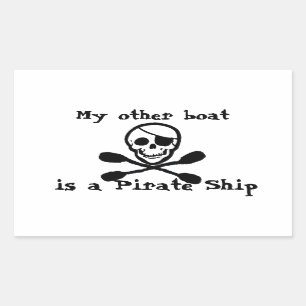 Sticker de bateau pirate Kayak Paddle
