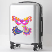 Sticker De Belles Décorations Mascarades (Sur valise)