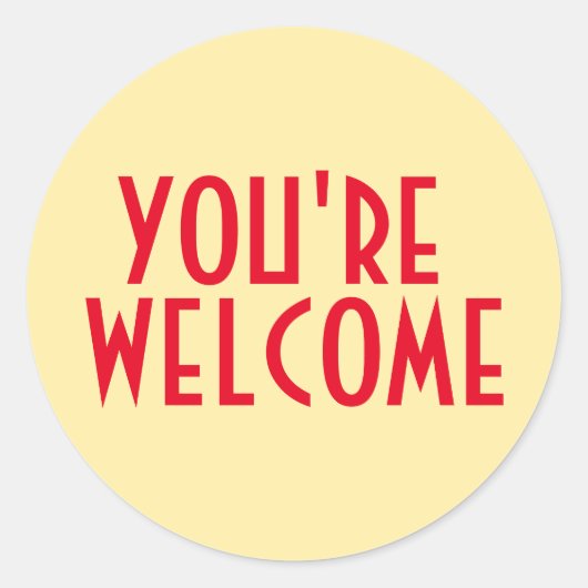 Sticker de bienvenue (Devant)