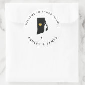 Sticker de bienvenue Mariage de Rhode Island Balis (Sac)
