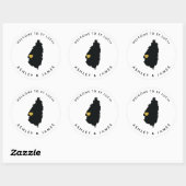 Sticker de bienvenue Mariage de Sainte-Lucie pour  (Feuille)