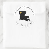 Sticker de bienvenue Mariage Louisiane, Sac boîte  (Sac)