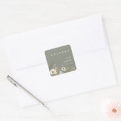 Sticker de bienvenue pour Mariage de Fleur sauvage (Enveloppe)