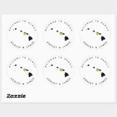 Sticker de bienvenue pour Mariage Hawaii pour sac (Feuille)