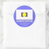 Sticker de bienvenue WoW Cartes (Sac)