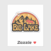 Sticker de Big Lake, Alaska (Feuille)