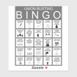 Sticker de bingo de l'Union