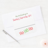 Sticker de boisson Marker Nom drôle Noël dire (Enveloppe)