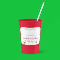 Sticker de boisson Marker Nom Funny Christmas Cock