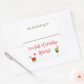 Sticker de boisson Marker Nom Funny Christmas Cock (Enveloppe)