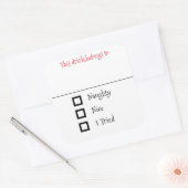 Sticker de boisson Marker Nom Funny Christmas Naug (Enveloppe)