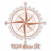 sticker de boîte aux lettres Compass (Devant)