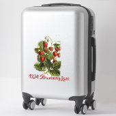 sticker de boîte aux lettres de fraises (Sur valise)