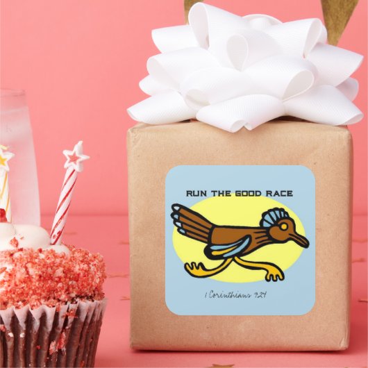 Sticker de bonne course 1 Corinthiens 9:24 (Fête)